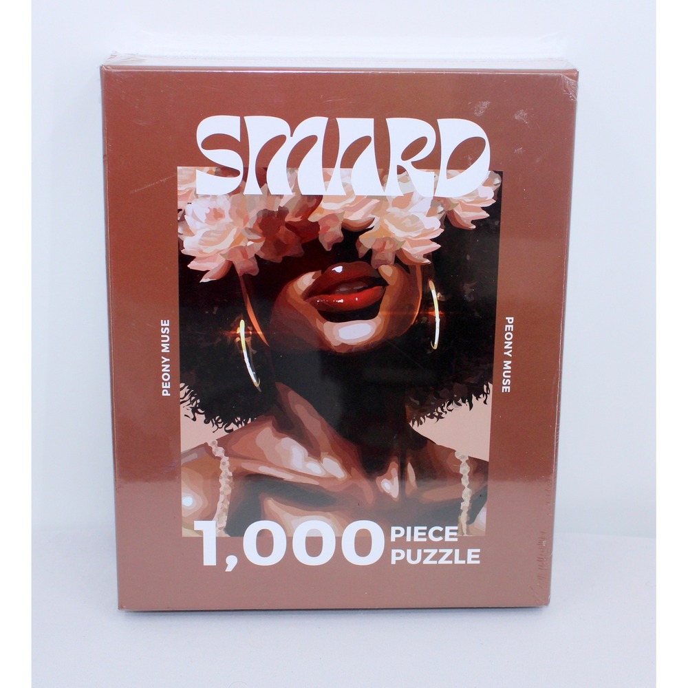 SmardArt Peony Muse 1000 Piece Jigsaw Puzzle Black Art Culture New Sealed
